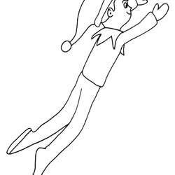 Wonderful Free Printable Elf On The Shelf Coloring Pages