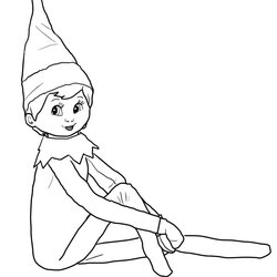 Champion Printable Girl Elf On The Shelf Coloring Pages Home Popular