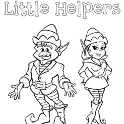 Matchless Elf On The Shelf Colouring Pages Printable Clip Art Library Helpers Elves Lego Insertion