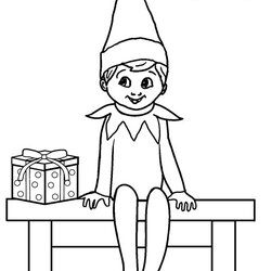 Free Printable Elf Coloring Pages For Kids Shelf On The