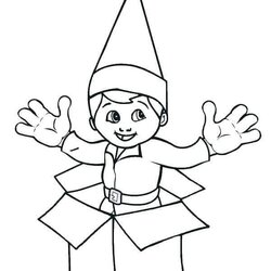 Sterling Free Printable Elf On The Shelf Coloring Pages Christmas Girl Print Hat Elves Kids Color Gift Book