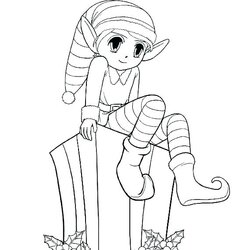Sublime Elf On The Shelf Coloring Pages Printable At Free Christmas Color Elves Print