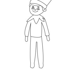 Free Printable Elf On The Shelf Coloring Pages Elves Adj
