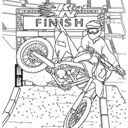 Wizard Motocross Dirt Bike Coloring Page Download Print Or Color Online For