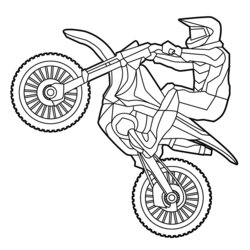 Sublime Dirt Bike Coloring Pages For Kids And Adults Freestyle Motocross Racing