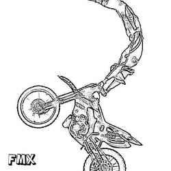 Brilliant Dirt Bike Coloring Pictures Island Art Bikes Pages Motocross Colouring Printable Stencil Boys