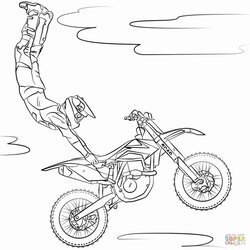 Marvelous Dirt Bike Coloring Pages At Free Printable Color Print