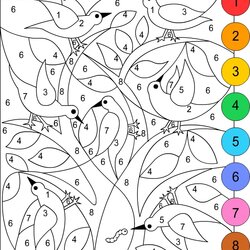 Free Coloring Pages Color By Number Spring Page Nicole Numbers Printable Print Created Gratis
