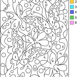 Legit Free Coloring Pages Color By Number Teach Numbers Sheets Printable Adult Colouring Difficult Kids
