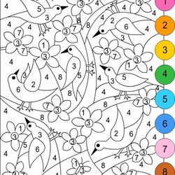 The Highest Standard Best Images About Color By Numbers On Coloring Colors Pages Printable Number Adult