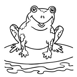 Sterling Free Printable Frog Coloring Pages For Kids Frogs Sheets Colouring Print Speckled Preschool Page
