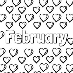 High Quality February Coloring Page Free Printable Pages For Kids