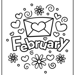 Superior February Coloring Page Home Design Ideas