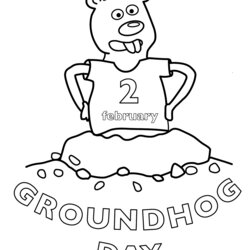 Eminent February Coloring Pages Best For Kids Groundhog Printable Sheets Valentine Choose Board Day
