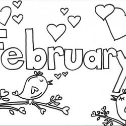 Fine February Coloring Page Free Printable Pages For Kids