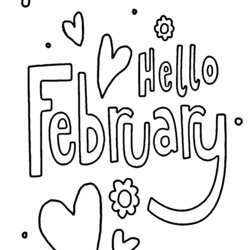 Spiffing February Pictures Coloring Pages Hello For Kids