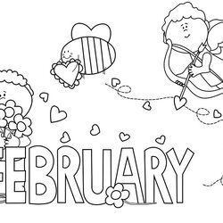 Exceptional Adorable February Coloring Page Free Printable Pages For Kids Sheets Homeschooling