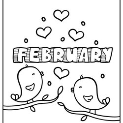 Terrific February Coloring Pages