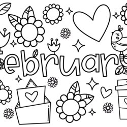 Supreme February Coloring Pages Free Printable