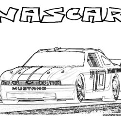 Superb Race Car Coloring Page You Can Print Out Mustang Pages Printable Cars Super Color Adults Colouring Kid