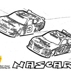 Swell Coloring Page For Kids And Adults Home Pages Drawing Car Racing Joey Race Dale Earnhardt Track Print