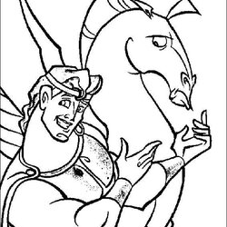 Spiffing Kids Fun Coloring Pages Of Hercules Width