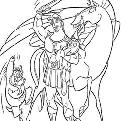 Marvelous Hercules Coloring Pages At Free Printable Disney Color Print