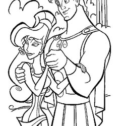 Hercules Coloring Pages To Download And Print For Free Disney Meg Demigod Superheroes Printable Color