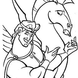 Very Good Hercules Coloring Pages Disney
