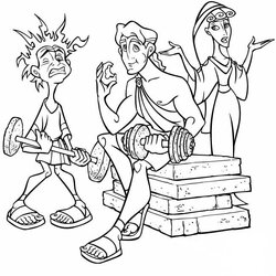 Superb Hercules Disney Coloring Pages Top Young