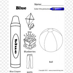 Terrific Color Blue Coloring Pages For The