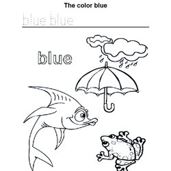 Download Blue Coloring For Free Preschoolers