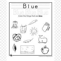The Highest Standard Color Blue Coloring Pages Preschool