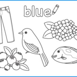 Swell Color Blue Coloring Pages Worksheet