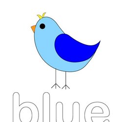 Marvelous Color The Bird Blue Coloring Page Twisty Noodle Pages Birds Print Favorites