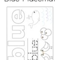 Matchless Color Blue Coloring Pages