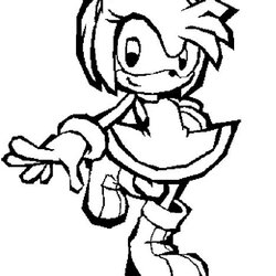 Amy Sonic Coloring Pages At Free Printable Rose Hedgehog Kids Colouring Color Choose Board