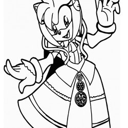 Sonic Amy Coloring Pages