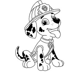 Paw Patrol Marshall Coloring Pages Home