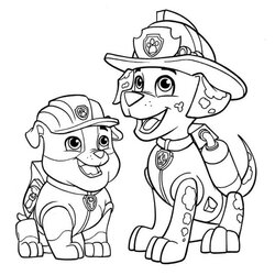 Legit Marshall Paw Patrol Coloring Page Free Printable Pages For