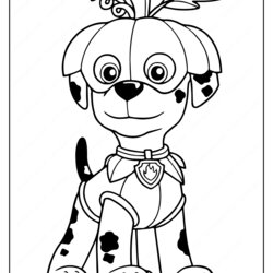 Champion Marshall Coloring Pages Halloween Sheets Paw