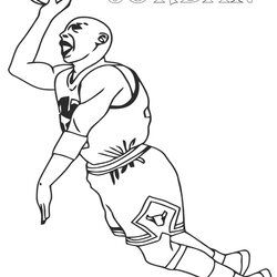 The Highest Standard Michael Jordan Coloring Pages At Free Printable Basketball Color Print Kids