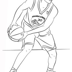 Fantastic Michael Jordan Coloring Pages Jersey Educative Printable Curry Stephen Print Drawing Robinson