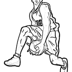 Michael Jordan Coloring Pages Home Basketball James Shoes Print Shoe Player Players Color Kids Drawings