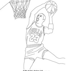 Very Good Michael Jordan Coloring Pages Home Comments