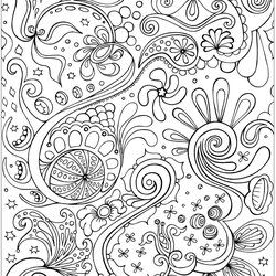 Out Of This World Printable Coloring Pages Adults Adult Print Abstract Sheets Colouring Color Book
