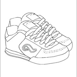 Magnificent Sneaker Coloring Pages Home Nike Shoe Tennis Shoes Sneakers Sheets Color Printable Colouring