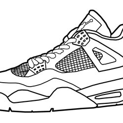 Sneakers Coloring Pages Home Colouring