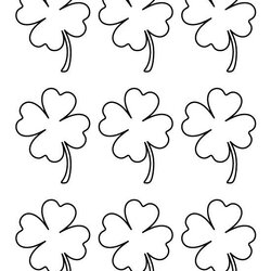 Sterling Leaf Clover Coloring Page Home Four Template Small Pattern Printable Stencil Pages Templates