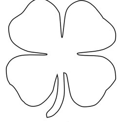 Matchless Four Leaf Clover Coloring Pages Best For Kids Color